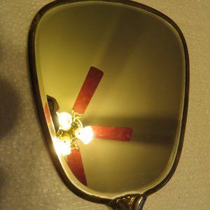 Vintage Metal & Lucite Hand Mirror (91J)